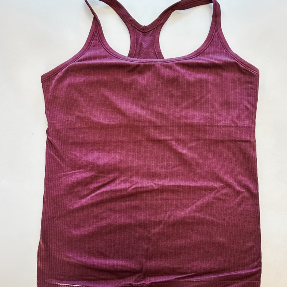 ❤️ Lululemon Ebb to Street Tank Top | Garnet | 12 ❤️ - Picture 7 of 9